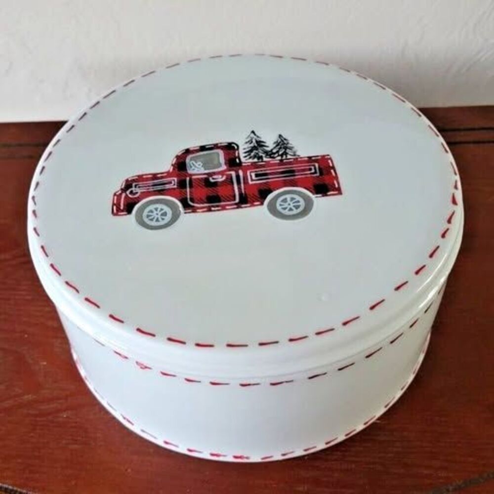 North Pole Bed Breakfast 10 Strawberry Street Ceramic Cookie Jar Christmas Truck